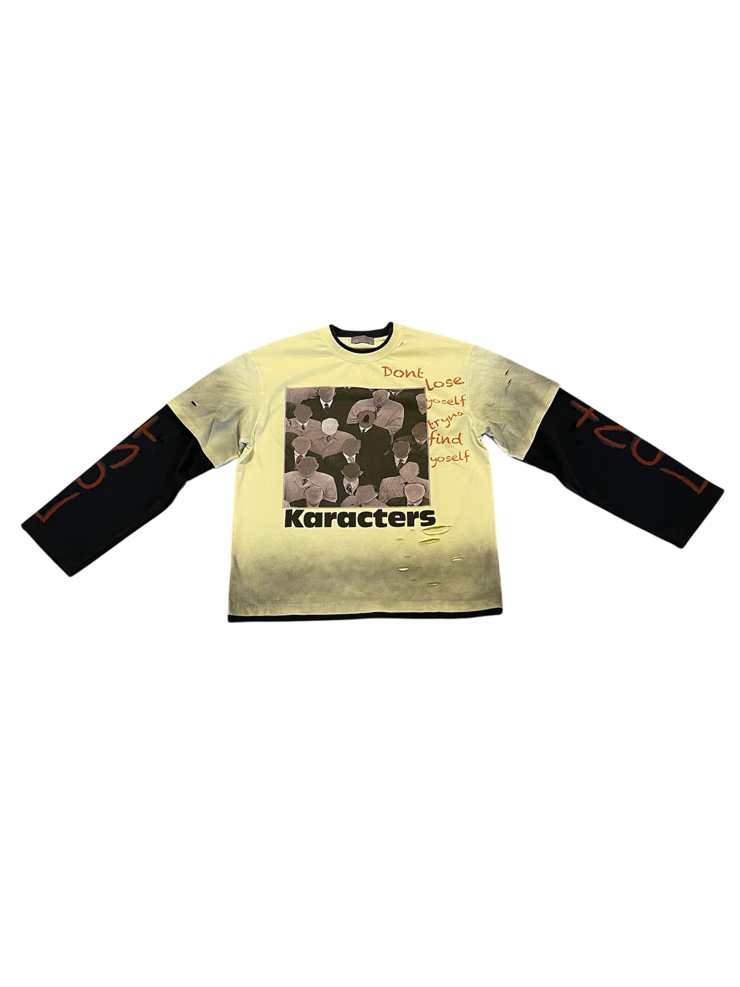 KARACTERS DOUBLE LAYER T-SHIRT